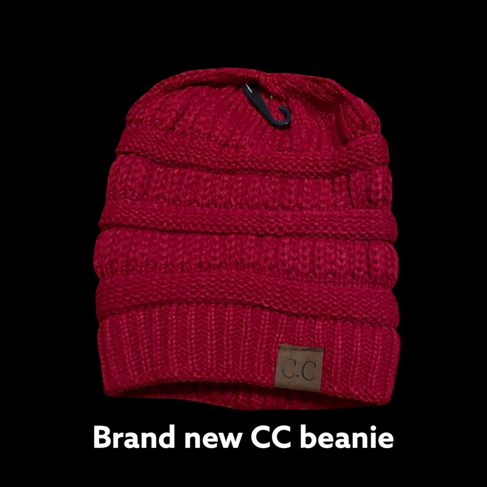 Brand New red CC beanie